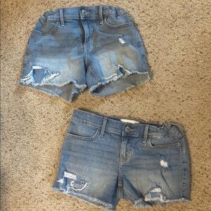 Abercrombie Kids- size 11/12 distressed midi shorts
